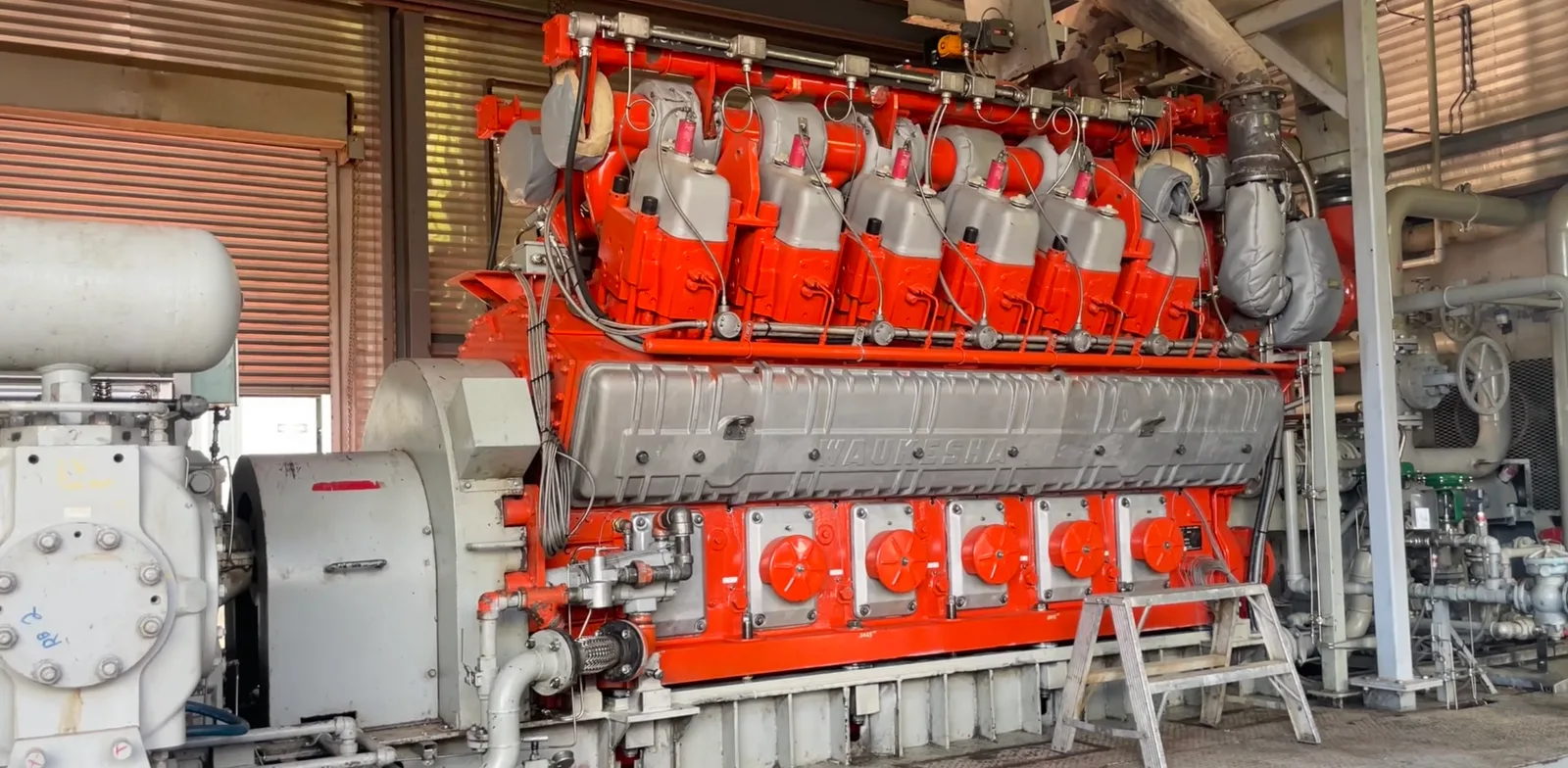 Waukesha natural gas engine and compressor package
