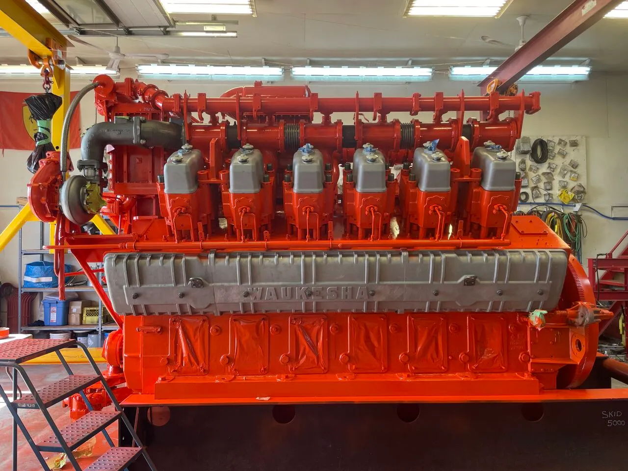 Rebuilt Waukesha natural gas engine